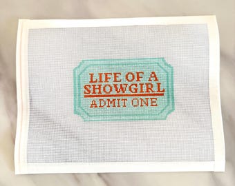 Life of a Showgirl Needlepoint Canvas