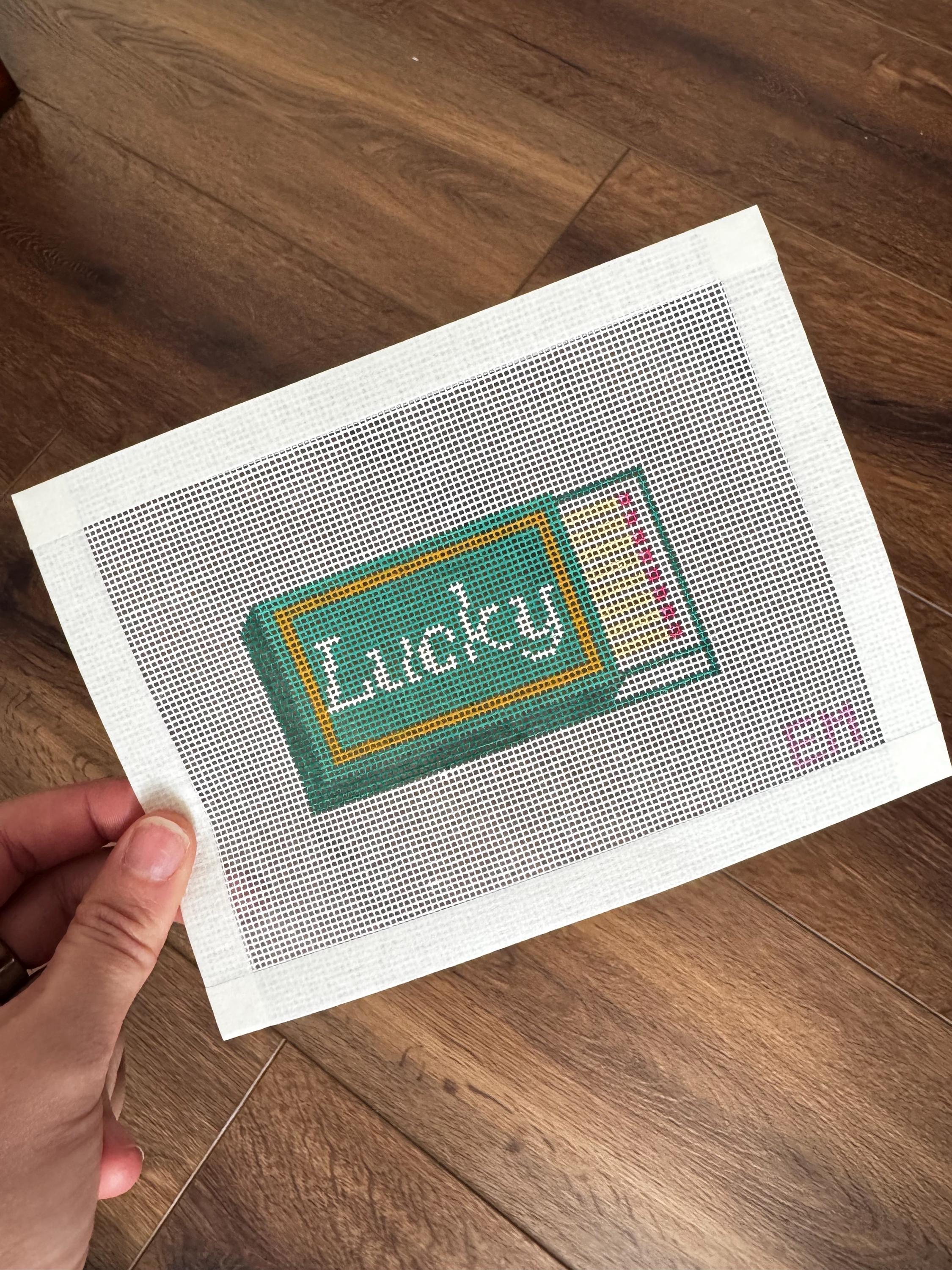 Lucky Matches Matchbox Needlepoint Canvas - Etsy