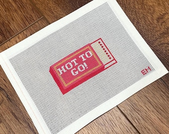 Hot To Go Matchbox Needlepoint Canvas