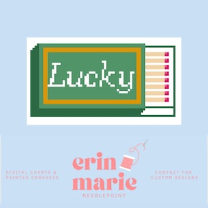 Patrón de bordado digital Lucky Matches Matchbox (PDF)