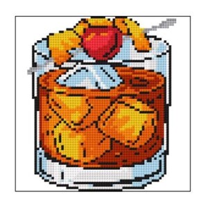 Old Fashioned Cocktail | Digital Needlepoint Chart PDF image 2