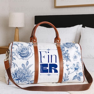 Zeta Phi Beta Floral Duffle Bag: Sorority Travel Weekender