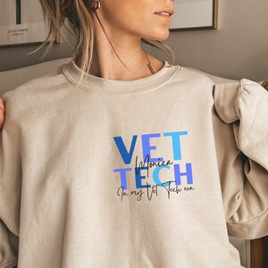 Personalized In My Vet Tech Era Crewneck Sweatshirt, Vet Tech Sweatshirt, Perfect Gift for Veterinarian