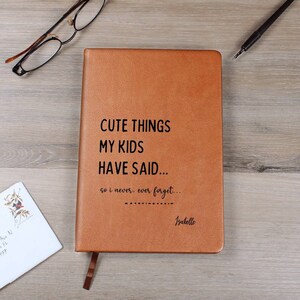 Pregnancy Journal First Time Mom Gift, &quot;Cute Things...&quot; Baby Shower Gift, Maternity Gift, Memory Book, Pregnancy Diary, Mother&#39;s Day Gift