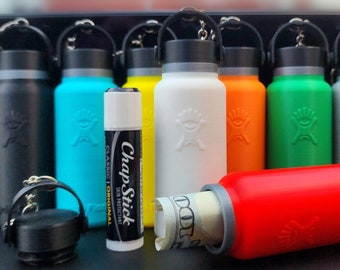 HydroFlask Keychain | Portable Mini Storage | Lip Balm Holder | Pill Holder