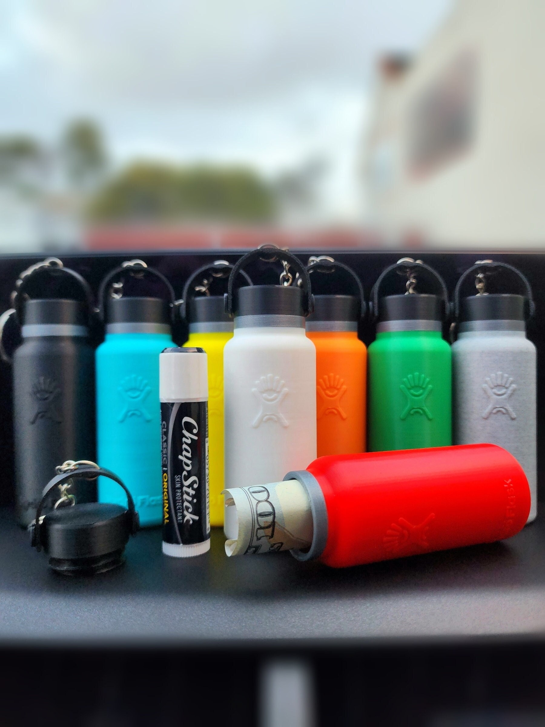 Hydroflask Keychain | Portable Mini Storage | Lip Balm Holder