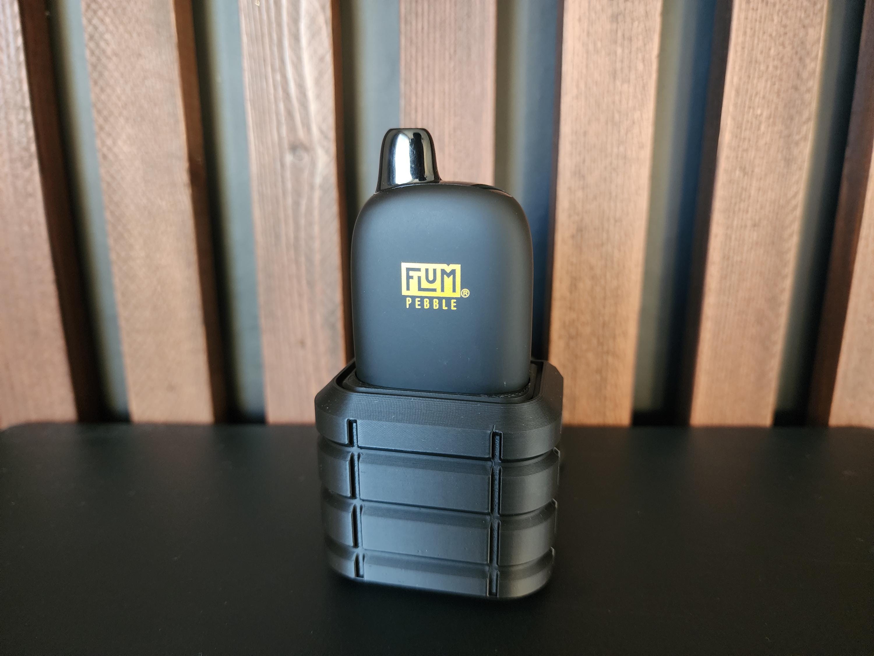 Flum Pebble Charging Dock | Stylish Charging Stand With Built in USB C  Cable | Desk Organizer | Vape Charger | Vape Holder Station
