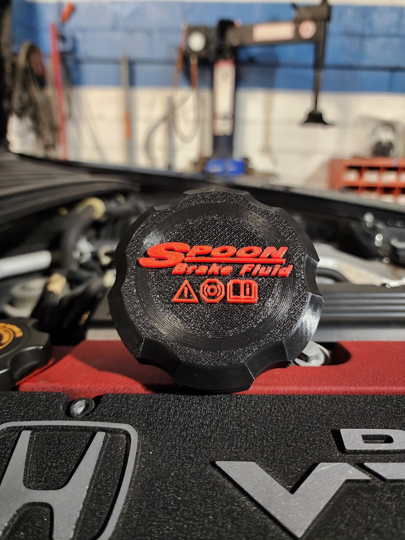 Honda S2000 Brake Reservoir Cap Cover | AP1 | Spoon Inspired Brake Fluid Cap | Honda Accessories | JDM | Honda Parts | Honda Accord image 1