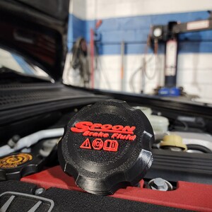 Honda S2000 Brake Reservoir Cap Cover | AP1 | Spoon Inspired Brake Fluid Cap | Honda Accessories | JDM | Honda Parts | Honda Accord image 2