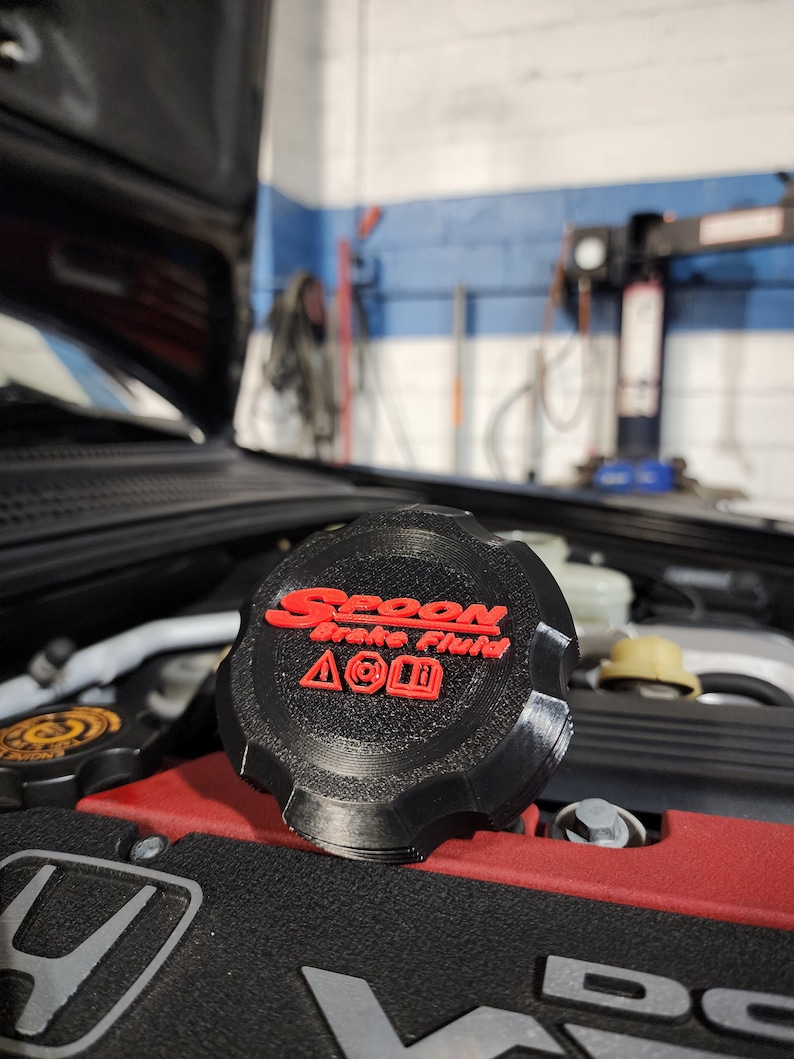 Honda S2000 Brake Reservoir Cap Cover | AP1 | Spoon Inspired Brake Fluid Cap | Honda Accessories | JDM | Honda Parts | Honda Accord image 2