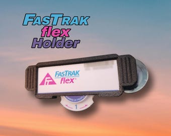 FasTrak Flex Holder | CA Bridge Toll Tag Transponder | 3D Printed Universal Suction Cup Holder High Heat Resistant