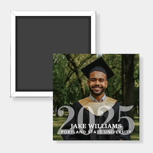Graduation 2025 Custom Photo Magnet