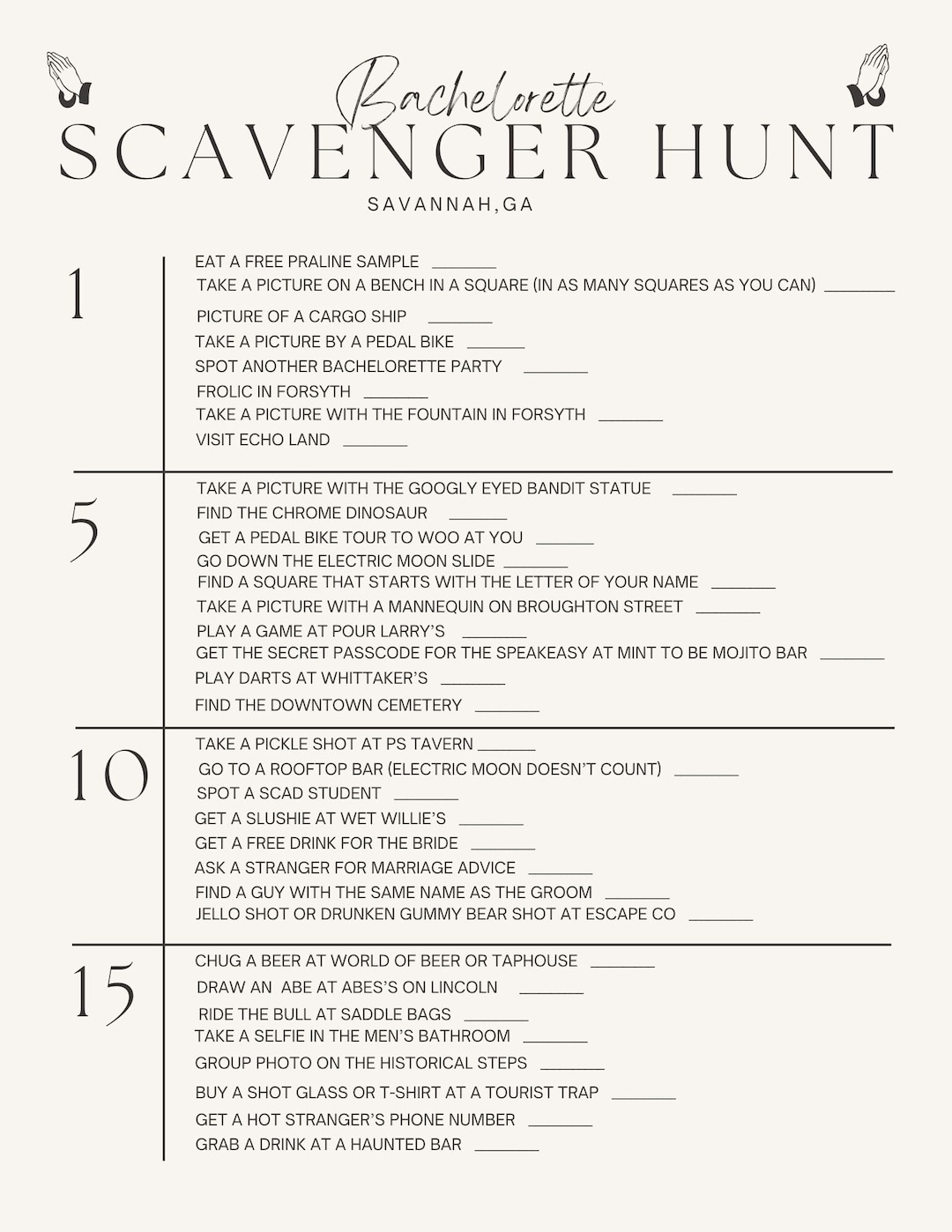 Scavenger Hunt in Savannah, GA Etsy