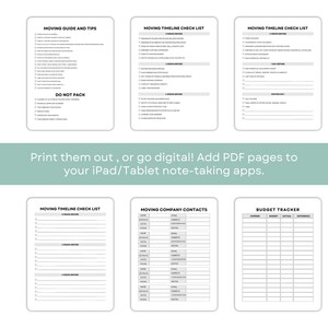 Organize Your Move Like a Pro With This Comprehensive Moving Planner ...