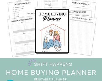 Home buying planner, House Hunting Score Chart, House buying checklist, house buying, buying real estate, home buying template, home buying