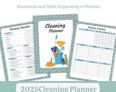 Cleaning Planner, Deep Clean Checklist, Home Cleaning Schedule, Printable Deep Cleaning, Cleaning Checklist,  Housing Planner