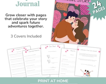 Couple's Journal, Couples Journal, Couples Workbook, Couples Activities,  Couple Bucket list, Couple Planner, The Story of Us,