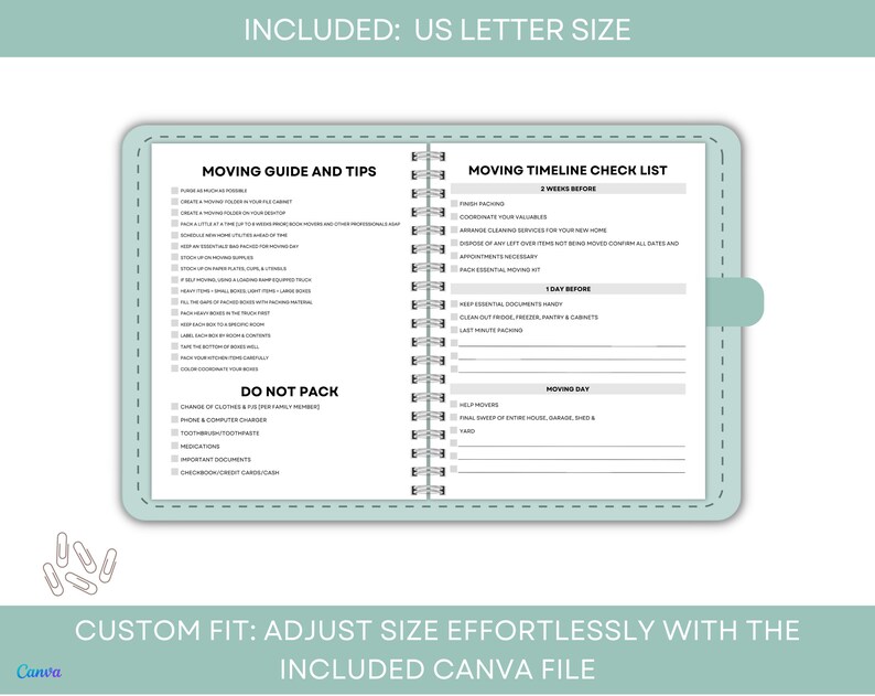 Organize Your Move Like a Pro With This Comprehensive Moving Planner ...