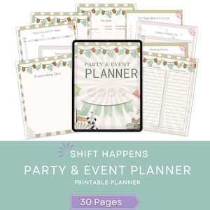 Event Organizer, Event Planner, Event Plan, Birthday Planner, Party Planner, Printable Pages, Daily Planner, Planner Inserts