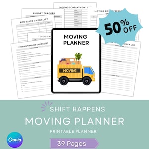 Organize Your Move Like a Pro with This Comprehensive Moving Planner & Tracker - 39 Pages of Checklists, Budget Trackers - More!