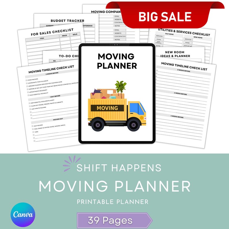 Organize Your Move Like a Pro With This Comprehensive Moving Planner ...