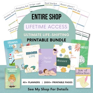 Fitness Planner, Steps Tracker, PDF Fillable, Printable, Printable ...