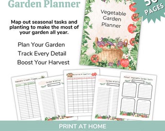 Vegetable Garden Planner: Garden Planning | Garden Printable | Garden Expenses | Plant Planner | Garden Planning | Garden Planner | Garden