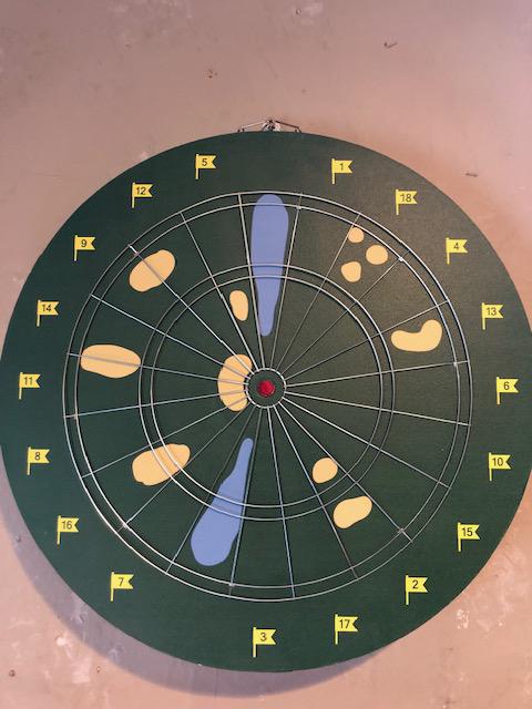 Dartbordgolfspel