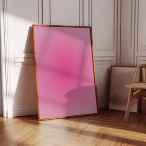 Art mural affiche aura rose rose, décoration d&#39;appartement esthétique, impression d&#39;aura dégradée, énergie d&#39;aura, affiche de manifestation d&#39;art mural spirituel cadeau pour elle