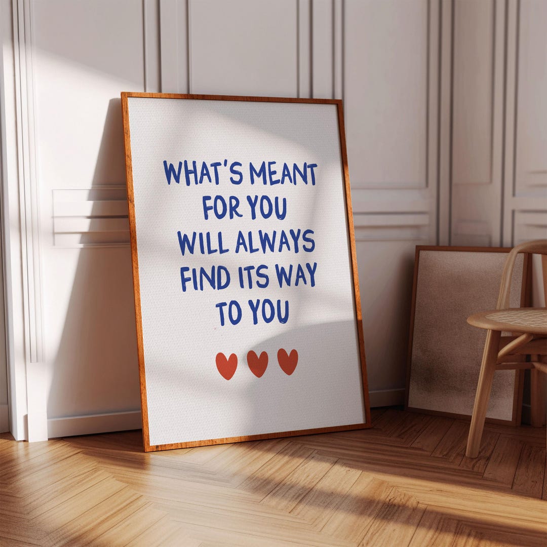 Blue Quote Print Blue Motivational Quotes Poster Positive Affirmation