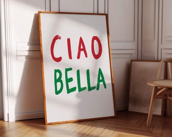 Ciao Bella Print | Retro Italian Wall Art (Digital Download)