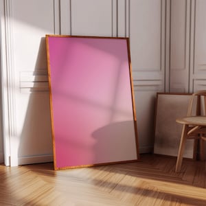 Art mural affiche aura rose rose, décoration d&#39;appartement esthétique, impression d&#39;aura dégradée, énergie d&#39;aura, affiche de manifestation d&#39;art mural spirituel cadeau pour elle