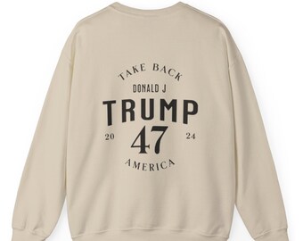 Trump 47 Sweatshirt: MAGA Unisex Crewneck