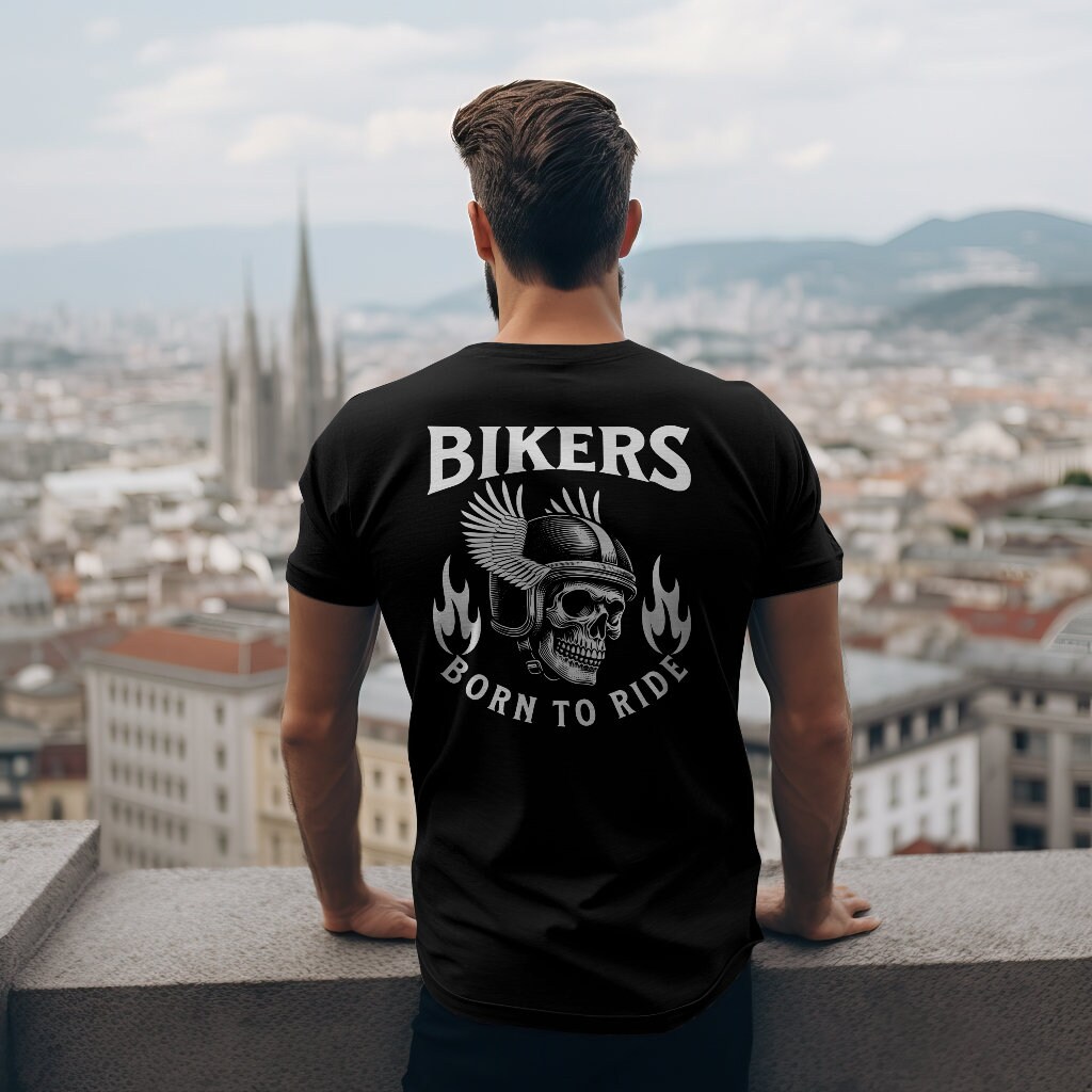 T-Shirt Graphic Motorcycle American Heritage XL - Born To Ride - Occasion Très Bon État