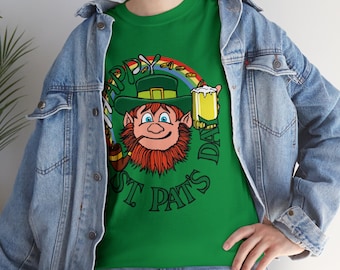 Lustiges Kobold St Patrick's Day Shirt: Unisex T-Shirt aus Baumwolle