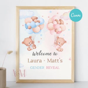 Baby shower welcome sign, gender reveal welcome sign, boho baby shower, gender reveal ideas, gender reveal games, birth announcement, WCBW01