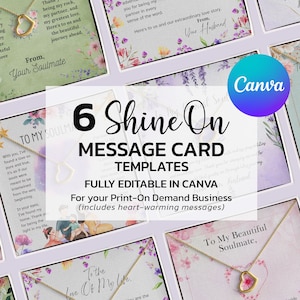 À mon âme sœur, Impression à la demande, ShineOn, Modèle ShineOn, Bijoux pour carte à message, Carte à message ShineOn, Designs POD, Pour mon âme sœur, Toile