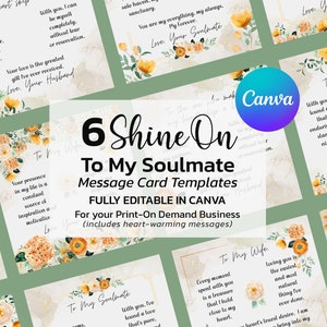 Pour mon âme sœur, À mon âme sœur, Modèle ShineOn, Impression à la demande, Carte graphique ShineOn, ShineOn, Bijoux pour carte à message, Designs POD, Toile