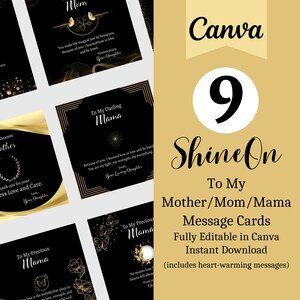 Carte à message À ma mère, À ma mère, impression à la demande, ShineOn, Modèle ShineOn, Bijoux pour carte à message, Carte à message ShineOn, Designs POD