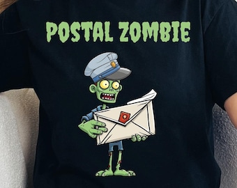 Postal Zombie Shirt, United States Postal Service, Halloween Postal Shirt, USPS Tee, Rural Carrier Tshirt, Spooky Post Office, Funny Postal