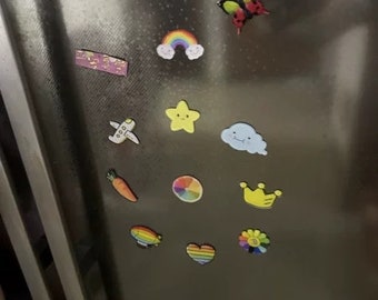 Imán acrílico para refrigerador, pegatina magnética decorativa magnética bonita de dibujos animados creativos