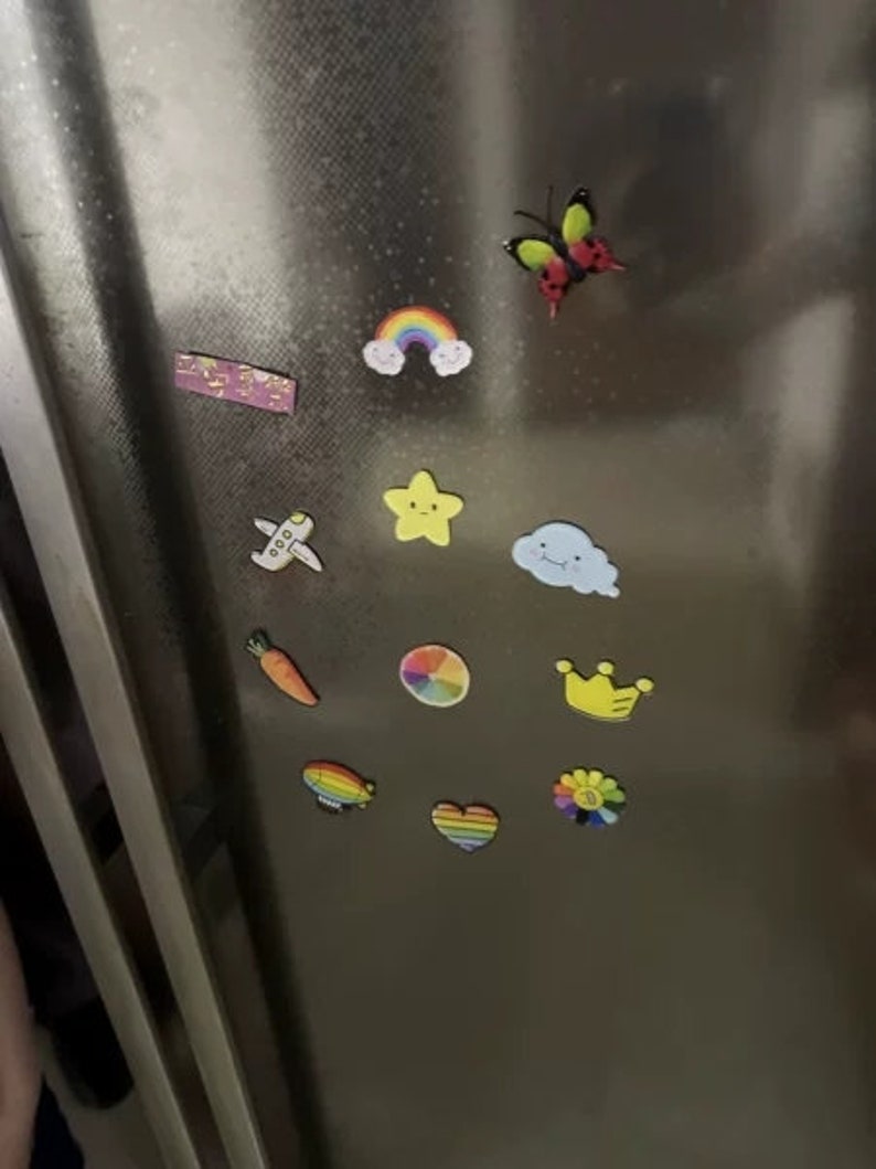 Imán acrílico para refrigerador, pegatina magnética decorativa magnética bonita de dibujos animados creativos imagen 1