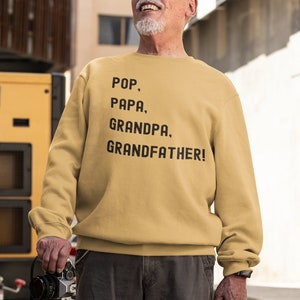 Best Papa Sweatshirt, Grandpa Sweatshirt, New Grandpa, Gender Reveal Sweatshirt, Great Father Gift, Son Gift Sweatshirt, Trending Sweatshirt
