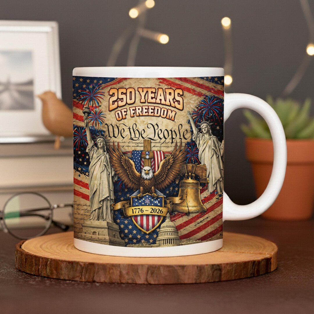 250 Years of Freedom Coffee Mug, We the People 1776-2026 Graduation ...