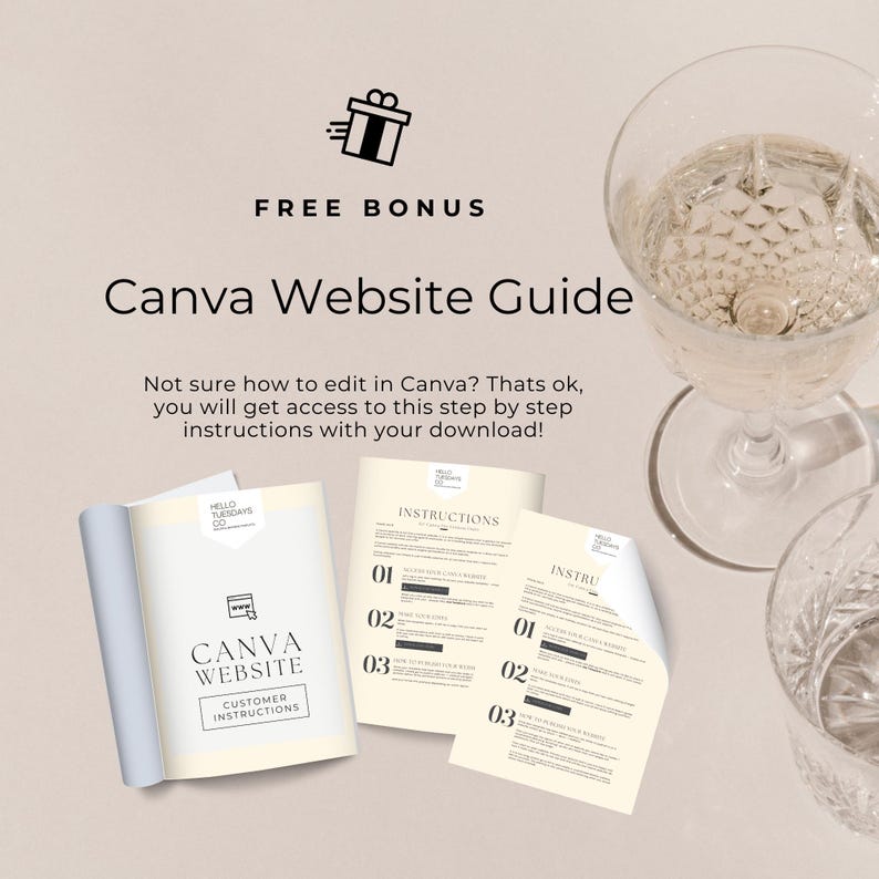 Mobile Bar Canva Website, Mobile Bartending Landing Page, DIY Sales ...