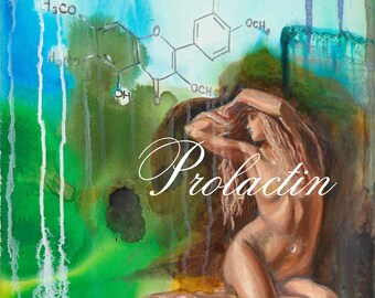 Mature | Surreal Print: Pop Art Featuring Eve & Prolactin Lactation Molecule | AMFM ARTWORKS (see description for size info)