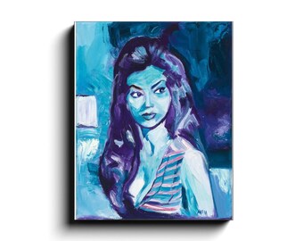 Canvas Art | Chelo Alonso | Hollywood 1960's | Man Cave & Bar Art | Cuban | Mid-Century Modern AMFM ARTWORKS (see description for sizing)
