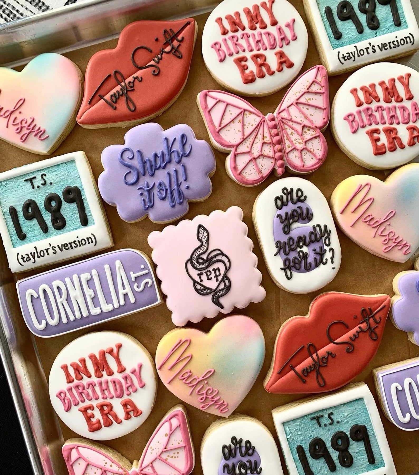 Taylor Swift Birthday Era Sugar Cookies, Gift Set. - Etsy
