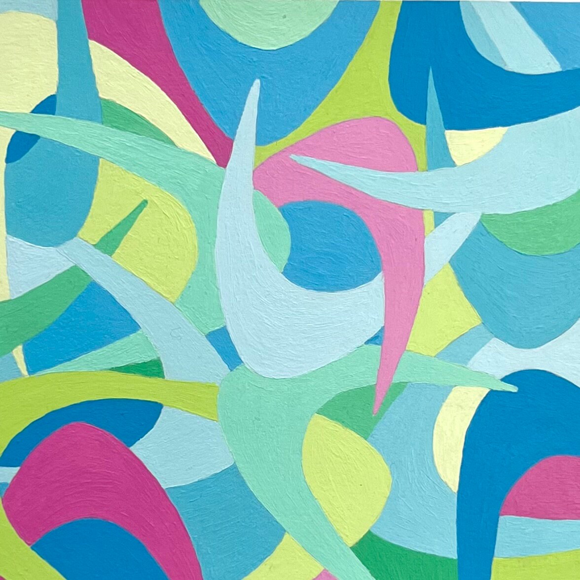 Sharp Abstract Objects Original Art Acrylic Painting Abstract sharp Turns - Etsy