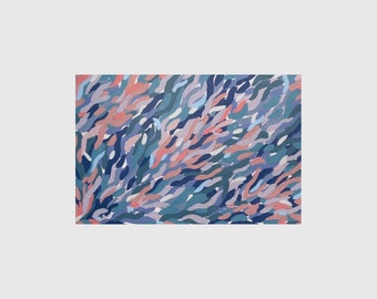 Original Art Acrylic Painting Abstract "Sun Shower"